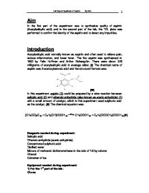 Preparation/Recrystallization of Acetanilide