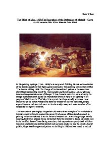 1808 third analysis painting goya essay
