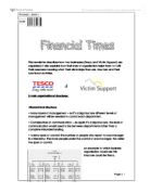 Functional Areas In Tesco And Oxfam Case Study Solution & Analysis