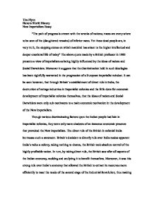 Imperialism essay introduction