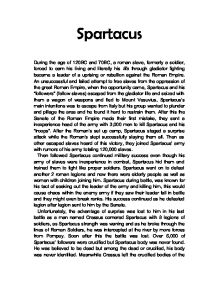 Spartacus history essay