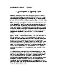 Description of a place essay