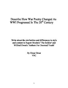 The Soldier By Rupert Brooke Summary Analysis