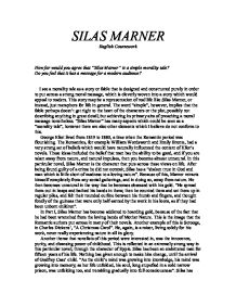 Silas Marner Essay Questions