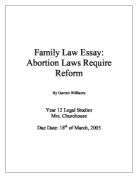 Argumentative essay on abortion pro life