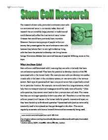 Free stem cell research persuasive essay