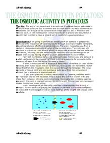 Gcse Biology Coursework Potato Osmosis – 441394