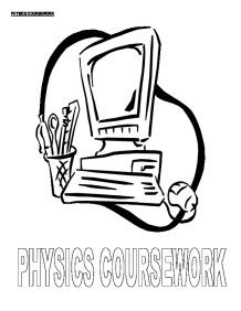 Physic coursework gcse