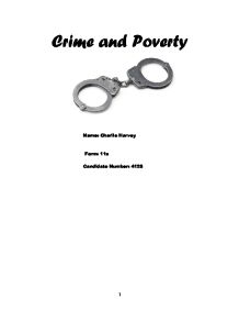 Poverty crimes essay