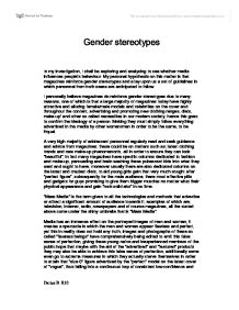 Gender roles media essays