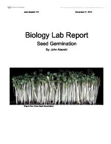 Lab report layout biology