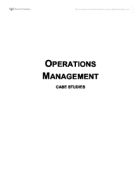 Operations management case studies analysis