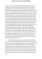 Early childhood education admissions essay