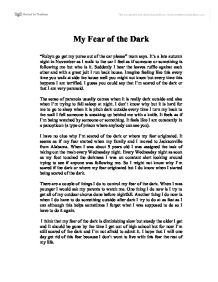 a time i was scared essay