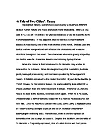 essay on tale of two cities