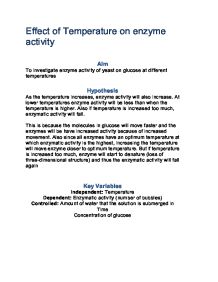 effect of temperature on amylase activity lab report