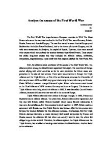 causes of the first world war essay
